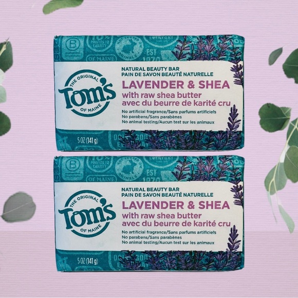 Toms Other - Lavender & Shea Beauty Bar Tom's Of Maine Bar Soap 5 Oz Each